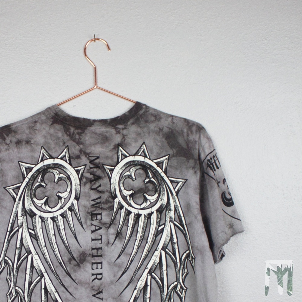 Affliction Mayweather VS Mosley Distressed T-Shirt